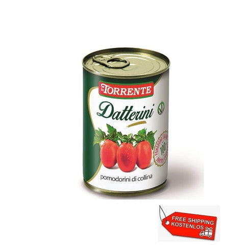 48x La Torrente Pomodorini di Collina Datterini-Tomaten 400g - Italian Gourmet