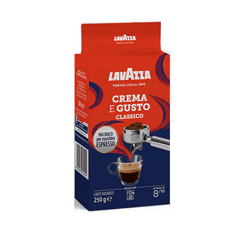 Lavazza Crema e Gusto Espresso Gemahlener Kaffee 250g - Italian Gourmet