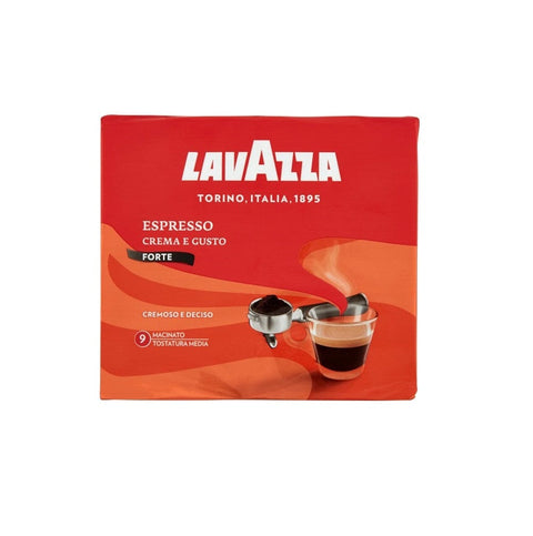 LAVAZZA Espresso Crema e Gusto Forte Gemahlener Kaffee Bipack ( 2 x 250g ) - Italian Gourmet