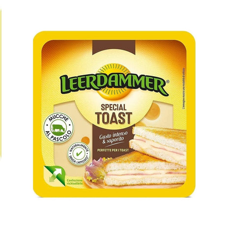 Leerdammer Käse Leerdammer Special Toast Geschnittener Käse Laktosefrei und für Vegetarier Geeignet Packung mit 125g