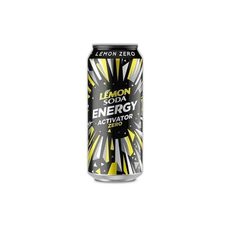 Lemonsoda Energy Activator Lemon Zero Energiegetränk Zitronen Zuckerfrei 500ml - Italian Gourmet