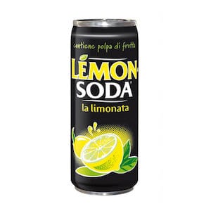 Lemonsoda Italienisches Zitronen-Erfrischungsgetränk 33cl Einwegdosen - Italian Gourmet