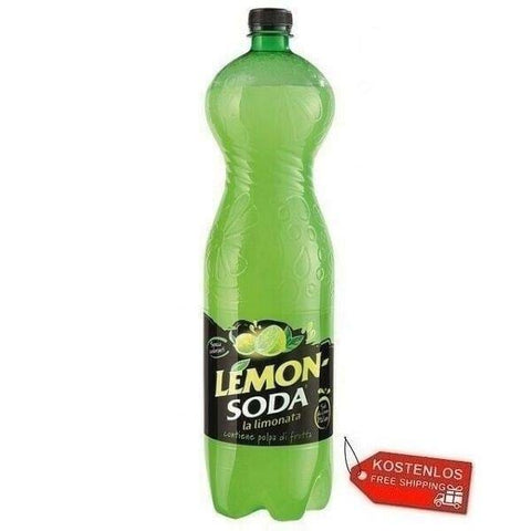 12x Lemonsoda Italienisches Zitronen-Erfrischungsgetränk Einweg PET 1 Liter - Italian Gourmet