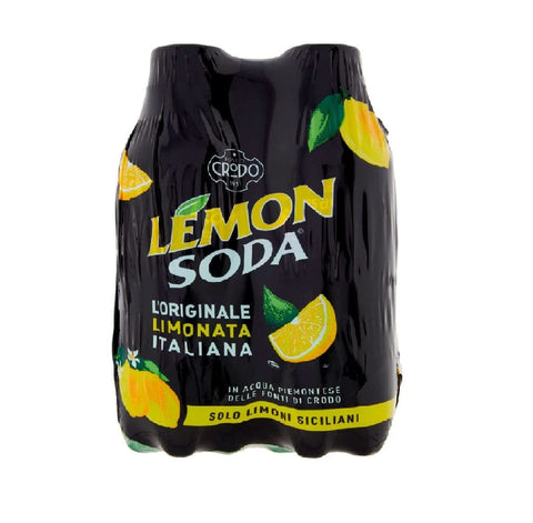 Lemonsoda Soft Drink Lemonsoda 4x 25cl PET Lemon soda Zitrone italienisch Limonata 8057192003847