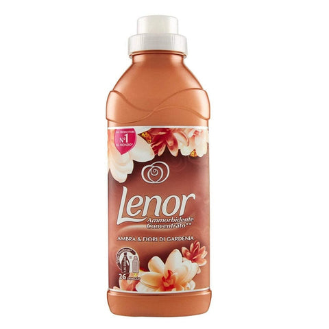 Lenor Ammorbidente Ambra e Gardenia Konzentrierter Weichspüler Bernstein und Gardenie 26 Wäschen 650ml - Italian Gourmet