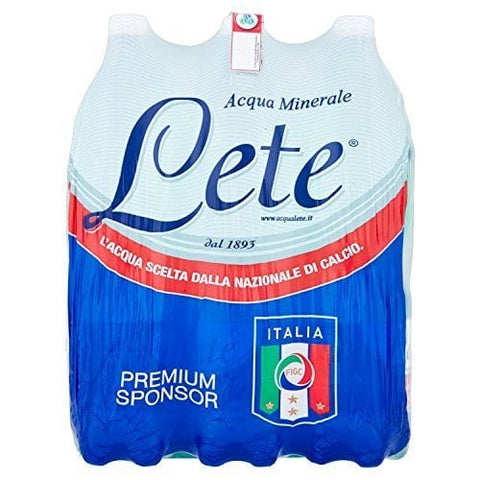 Lete Acqua Minerale Effervescente Naturale PET Mineralwasser 6x1,5L - Italian Gourmet