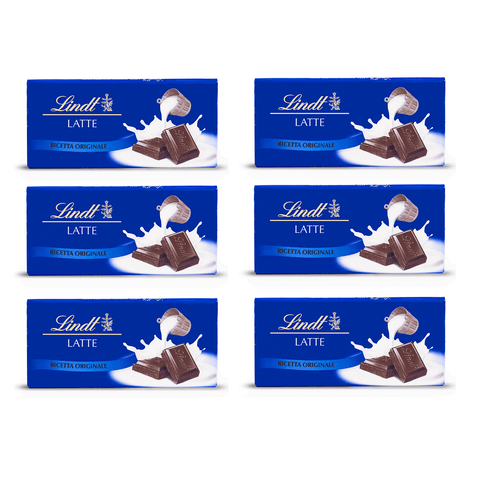 Lindt Schokoladenriegel 6x100g Lindt Latte Ricetta Originale Milchschokolade Tafel Schokolade 100g 8003340061344