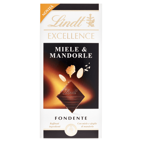 Lindt Schokoladenriegel Lindt Excellence Fondente Miele e Mandorle Dunkle Schokolade mit Honig und Mandeln 100g