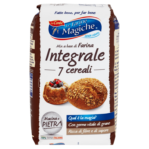 Lo Conte Mehl Lo Conte Le Farine Magiche Farina Integrale ai 7 Cereali Vollkornmehl mit 7 Cerealien 900g 8009355000255