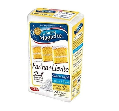 Lo Conte Le Farine magiche Farina + Lievito Mehl + Hefe 1Kg - Italian Gourmet