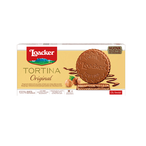 Loacker Tortina Original Milchschokolade und Haselnusscreme ( 3 x 21g ) - Italian Gourmet