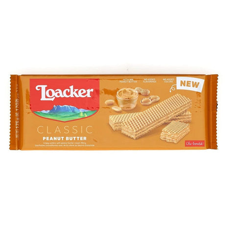 Loacker Wafer Loacker Wafer Classic Peanut Butter Waffeln mit Erdnusscreme Erdnussbutter 175g