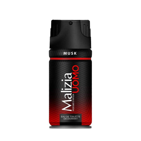 Malizia Uomo Musk Eau De Toilette Deodorant Spray 150ml - Italian Gourmet