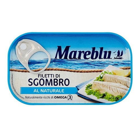 Mareblu Filetti di Sgombro al Naturale Natürliche Makrelenfilets 90g - Italian Gourmet
