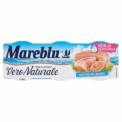 Mareblu Vero Naturale Tonno al Naturale Natürlicher Thunfisch 60g - Italian Gourmet