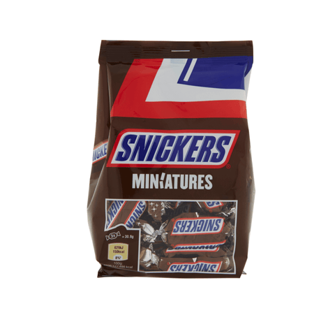 Mars Pralinen Snickers Miniatures Vollmilchschokolade gefüllt mit Toffee und gerösteten Erdnüssen 130g