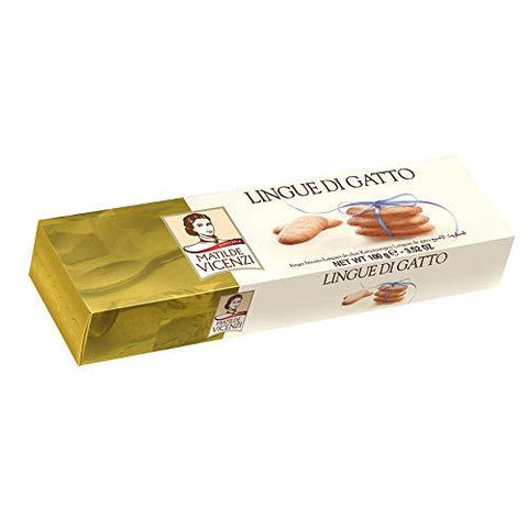 Matilde Vicenzi Lingue di Gatto Teekekse (100 g) - Italian Gourmet