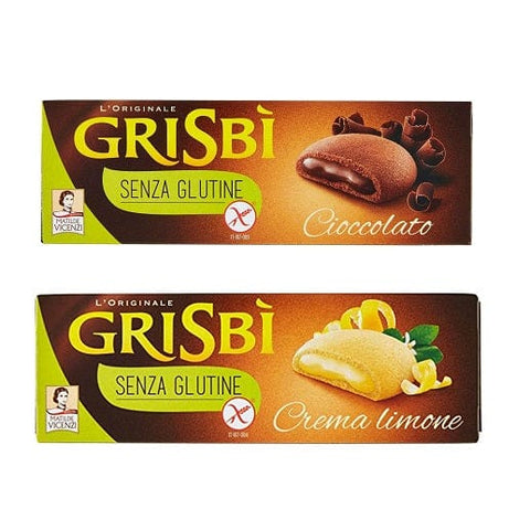 Testpackung Grisbì al Cioccolato & Limone Italienische süße Kekse (2x150g) glutenfrei - Italian Gourmet