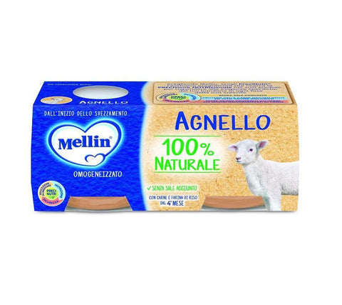 Mellin Agnello Homogenisierte Lamm 2x80g - Italian Gourmet