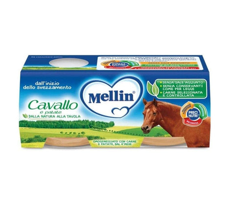 Mellin Cavallo Homogenisiertes Pferd 2x80g - Italian Gourmet