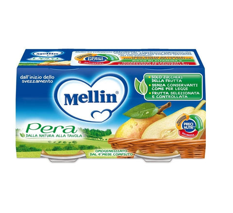 Mellin Pera Homogenisierte Birne 2x100g - Italian Gourmet