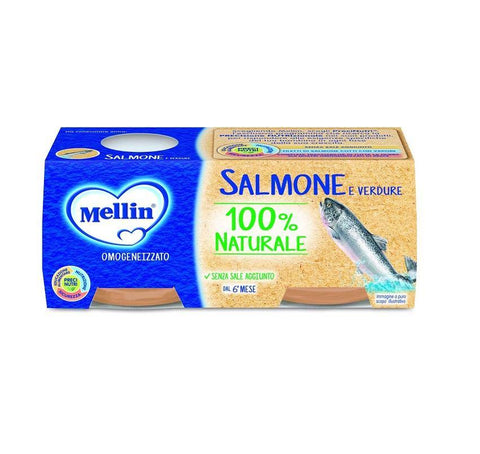 Mellin Salmone Homogenisierter Lachs 2x80g - Italian Gourmet