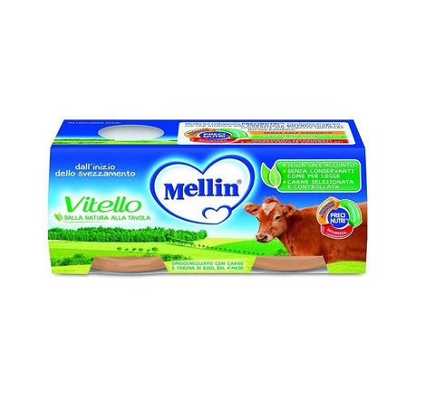 Mellin Vitello Homogenisiertes Kalbfleisch 2x80g - Italian Gourmet