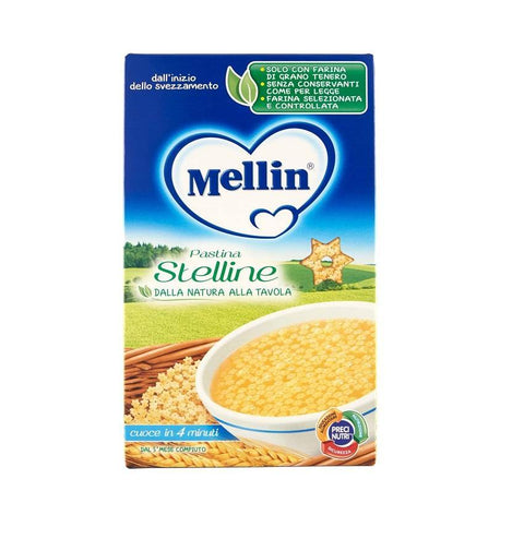 Mellin Stelline Pastina aus 5 Monaten kleine Pasta 320g - Italian Gourmet