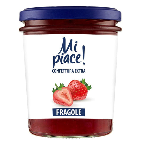 Mi Piace Confettura Extra Fragole Erdbeermarmelade Konfitüre 330g - Italian Gourmet