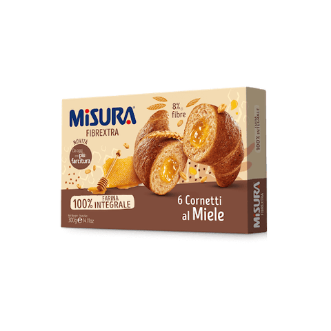 Misura Fibrextra Cornetti Integrali al Miele Vollkorn Croissants mit Honig 300g - Italian Gourmet