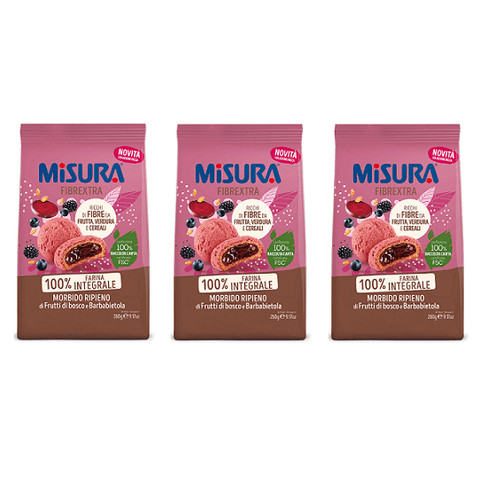 Misura Fibrextra Frollini Ripieni Kekse gefüllt mit Beeren und Rote Beete 260g - Italian Gourmet