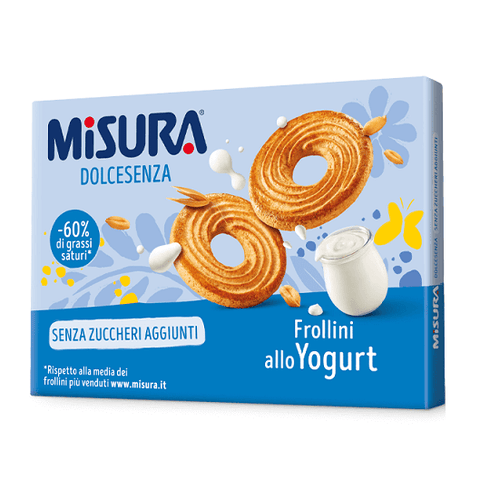 Misura Dolcesenza Frollini allo Yogurt Kekse Shortbread mit Joghurt 400g - Italian Gourmet