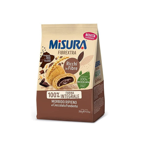 Misura Kekse Misura Fibrextra Frollini Ripieni al cioccolato fondente 260g - Misura Fibrextra Shortbread gefüllt mit Zartbitterschokolade 8002590076412