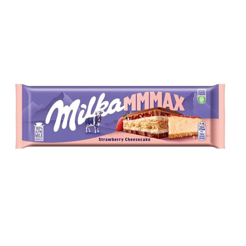 Mondalez Schokoladenriegel Milka Strawberry Cheesecake chocolate bar 300g 8032755323525