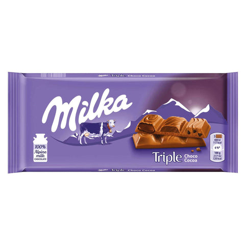 Mondalez Schokoladenriegel Milka Triple Choco Cocoa 90g 7622210611239
