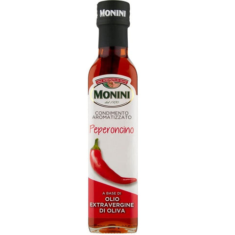 Monini Öl Monini Olio Extra Vergine di Oliva Aromatizzato al Peperoncino Natives Olivenöl Extra mit Chili-Pfeffergeschmack