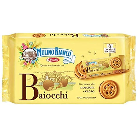 Mulino Bianco Baiocchi Haselnuss-Kakao-Kekse 330g - Italian Gourmet