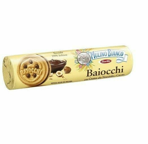 Mulino Bianco Baiocchi kekse tube 168 gr - Italian Gourmet