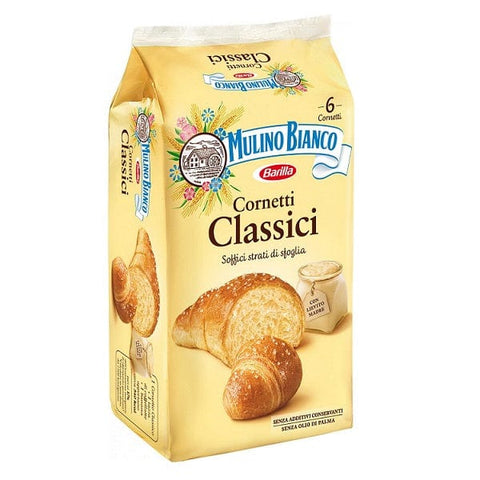 Mulino Bianco Süße Snacks MHD 16/08/2024 Mulino Bianco Cornetti Classici Klassisches Croissant 240g 8076809525633