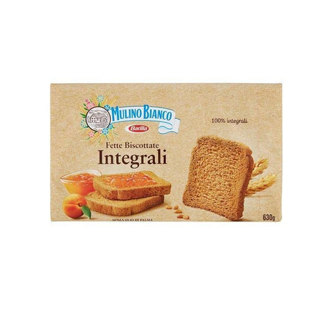 Mulino Bianco Fette Biscottate integrali Vollkorn-Zwieback 630g - Italian Gourmet