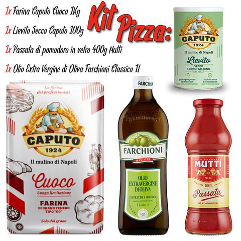 Testpaket Pizza Napoli Mehl & Hefe Caputo Tomaten Mutti Öl Farchioni - Italian Gourmet
