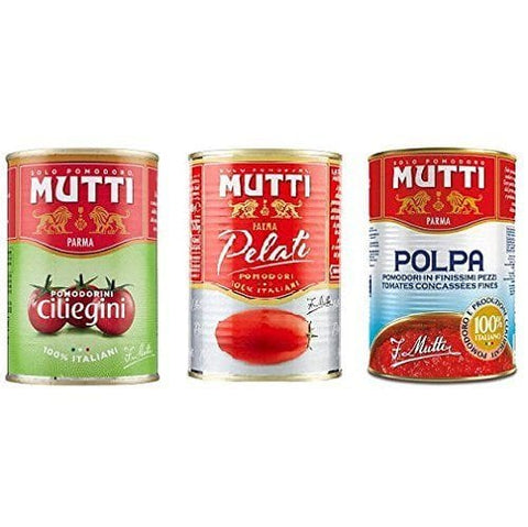 Testpacket Mutti geschälte Kirschtomaten und Tomatenmark 3x400g - Italian Gourmet