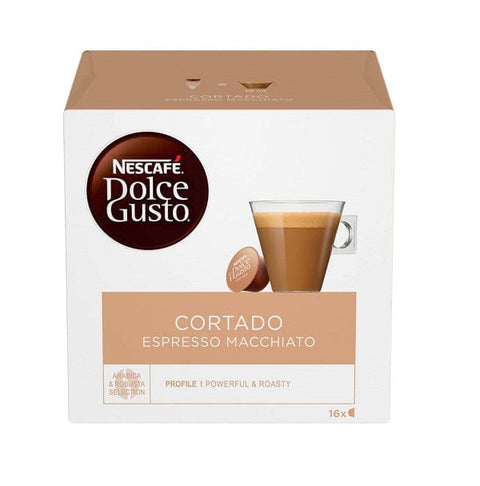 Nescafé Cortado Espresso Macchiato 16 Kaffeekapseln für Dolce Gusto - Italian Gourmet