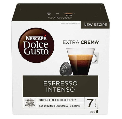 Nescafé Espresso Intenso 16 Kaffeekapseln für Dolce Gusto - Italian Gourmet