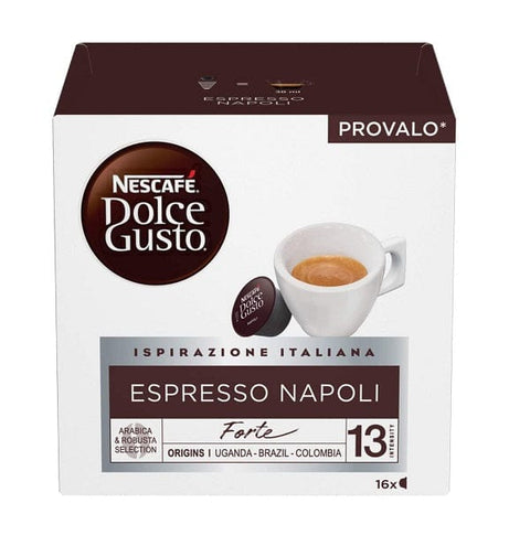 Nescafé Espresso Napoli Forte 16 Kaffeekapseln für Dolce Gusto - Italian Gourmet