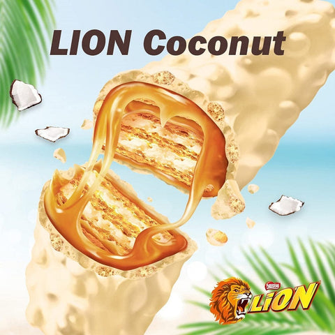 Nestle Pralinen LION COCONUT Snack mit Kokos Waffel  24 Snacks à 40 g 7613287183378