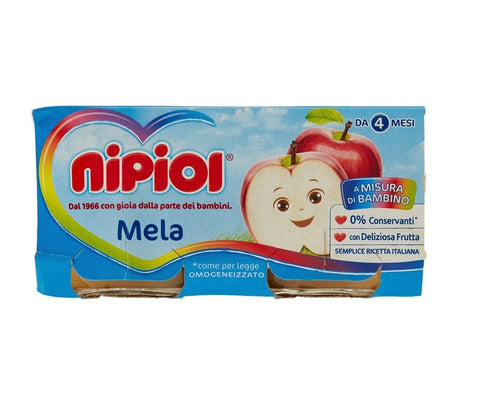 Nipiol Mela glutenfreier Apfel Homogenisiert ab 4 Monaten 160g - Italian Gourmet