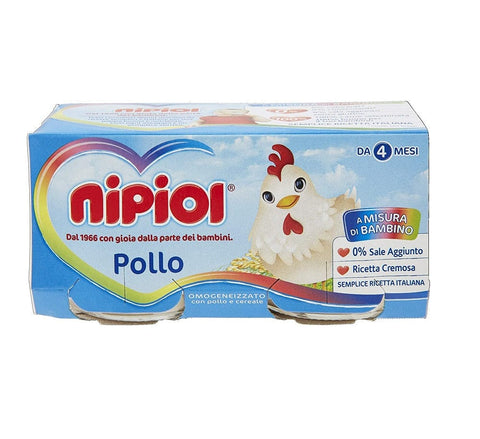 Nipiol Pollo glutenfreies Huhn Homogenisiert ab 4 Monaten 160 g - Italian Gourmet