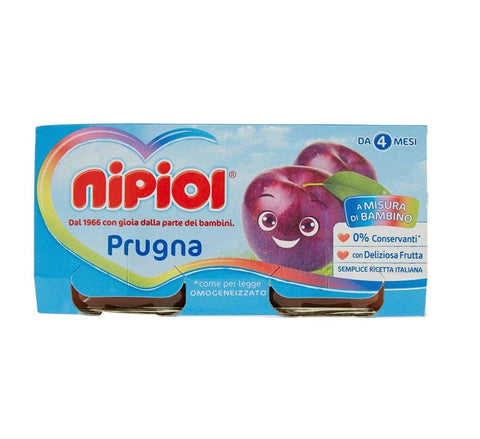 Nipiol Prugna glutenfreie Pflaume Homogenisiert ab 4 Monaten 160 g - Italian Gourmet