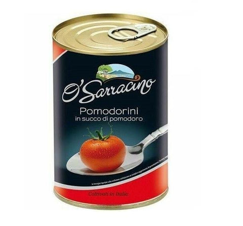 O'Sarracino Pomodorini in Succo italienischen Kirschtomaten in Saftdose 400g - Italian Gourmet